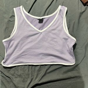 Cute Lavender Crop Top
